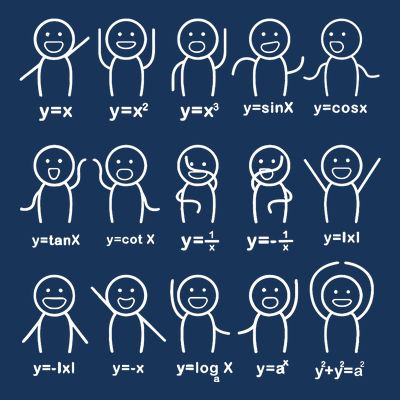Algebra Dance Funny Graph Figures Math Equation Teacher T-Shirt