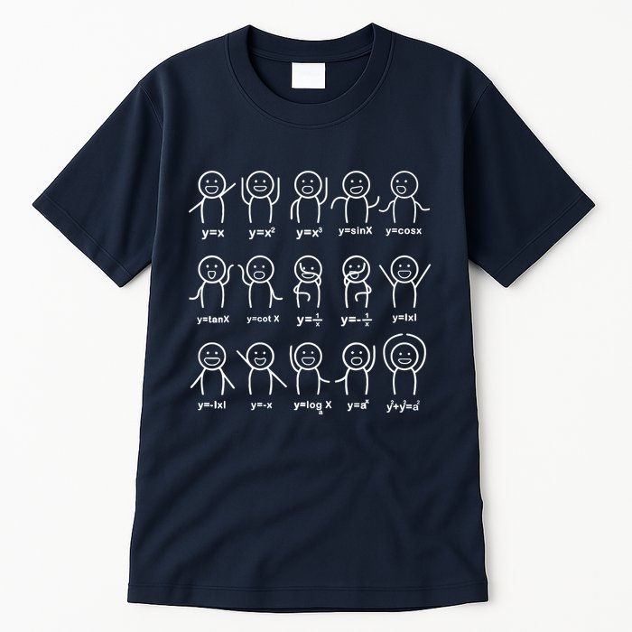 Algebra Dance Funny Graph Figures Math Equation Teacher Tall T-Shirt