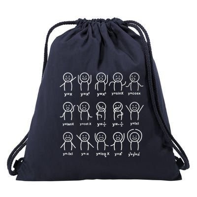 Algebra Dance Funny Graph Figures Math Equation Teacher Drawstring Bag
