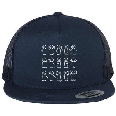 Algebra Dance Funny Graph Figures Math Equation Teacher Flatbill Hat
