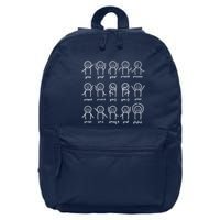 Algebra Dance Funny Graph Figures Math Equation Teacher 16 in Basic Backpack