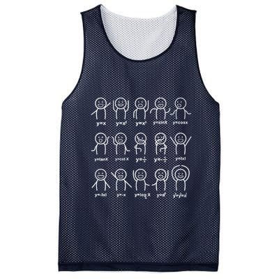 Algebra Dance Funny Graph Figures Math Equation Teacher Mesh Reversible Basketball Jersey Tank