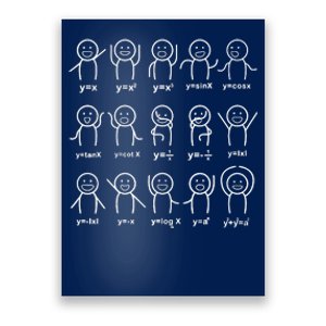 Algebra Dance Funny Graph Figures Math Equation Teacher Poster