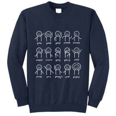 Algebra Dance Funny Graph Figures Math Equation Teacher Tall Sweatshirt