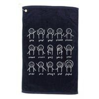 Algebra Dance Funny Graph Figures Math Equation Teacher Golf Towel