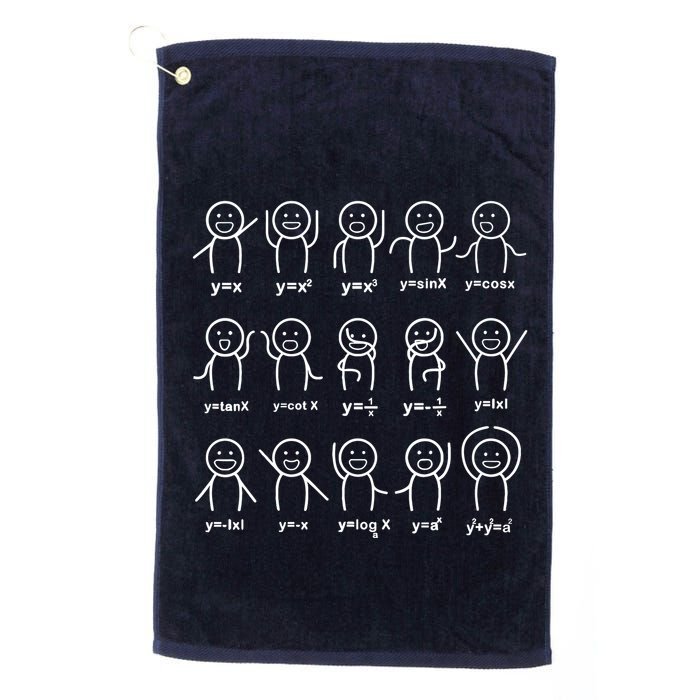Algebra Dance Funny Graph Figures Math Equation Teacher Golf Towel