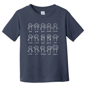 Algebra Dance Funny Graph Figures Math Equation Teacher Toddler T-Shirt