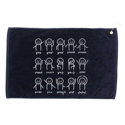 Algebra Dance Funny Graph Figures Math Equation Teacher Grommeted Golf Towel