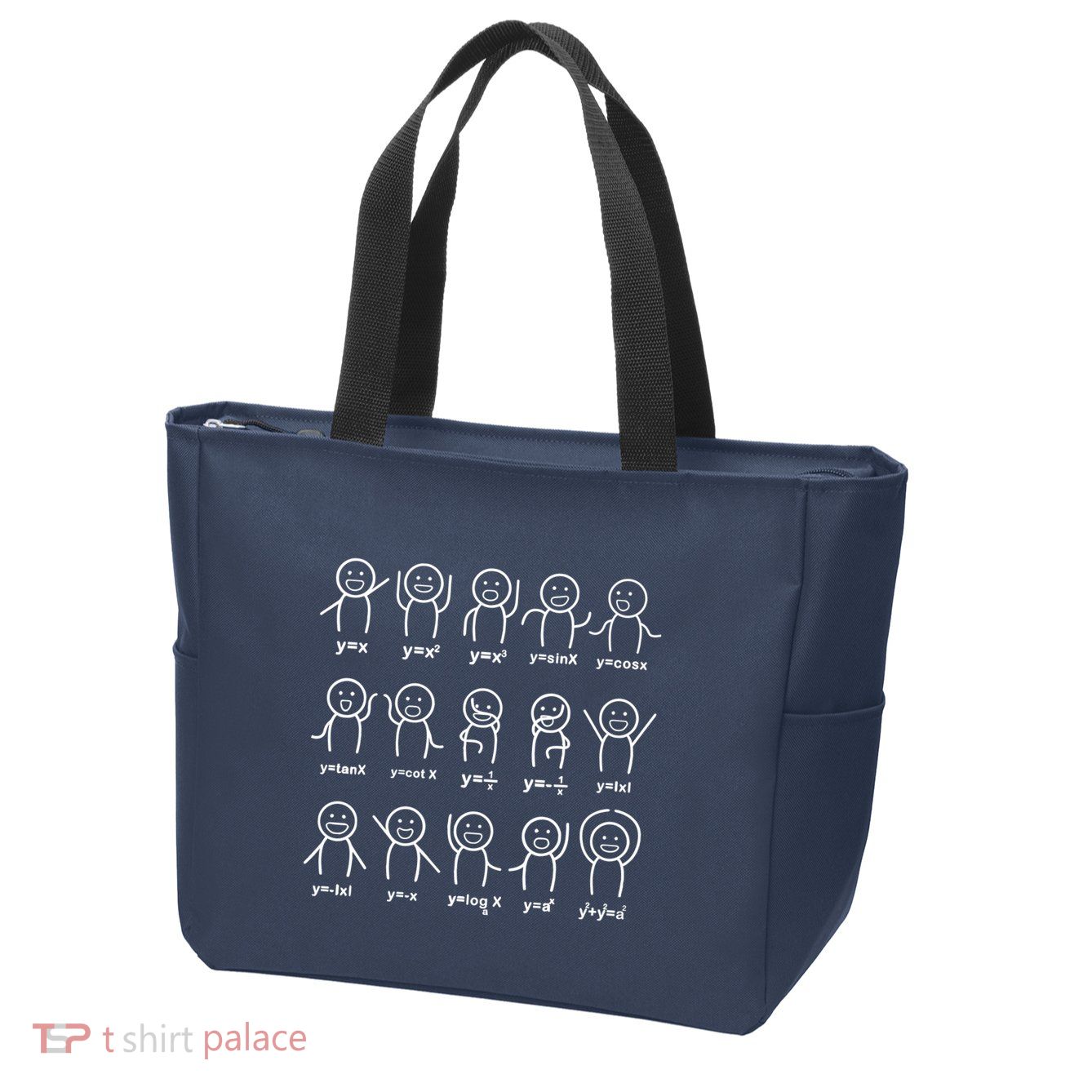 Algebra Dance Funny Graph Figures Math Equation Teacher Zip Tote Bag
