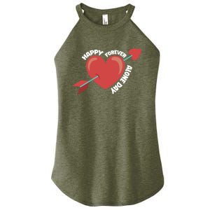 Antigiftvalentine's Day Forever Alone Gift Happy Singlehood Single Great Gift Women's Perfect Tri Rocker Tank