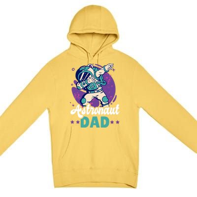 Astronaut Dad For The Galaxy For Father's Day Gift Premium Pullover Hoodie