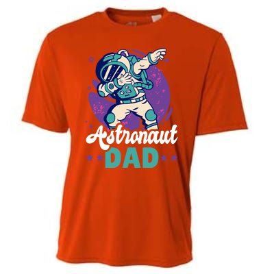 Astronaut Dad For The Galaxy For Father's Day Gift Cooling Performance Crew T-Shirt