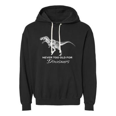 Adult Dinosaur - Funny Dinosaur Garment-Dyed Fleece Hoodie