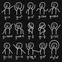 Algebra Dance Funny Graph Figures Math Equation Ladies PosiCharge Tri-Blend Wicking Tank
