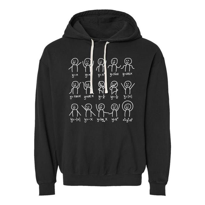 Algebra Dance Funny Graph Figures Math Equation Garment-Dyed Fleece Hoodie