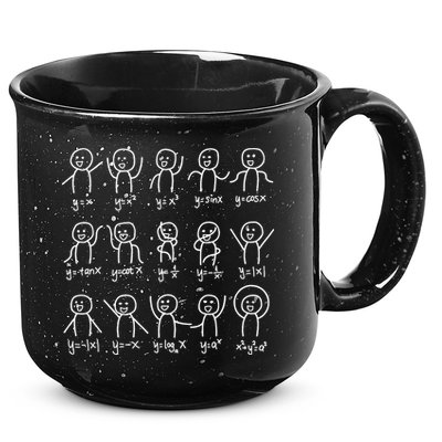 Algebra Dance Funny Graph Figures Math Equation 15oz Campfire Ceramic Mug