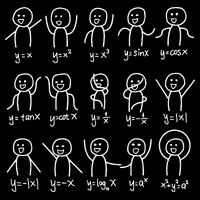 Algebra Dance Funny Graph Figures Math Equation 16 in Basic Backpack