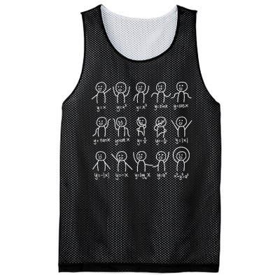 Algebra Dance Funny Graph Figures Math Equation Mesh Reversible Basketball Jersey Tank