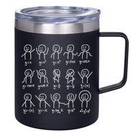 Algebra Dance Funny Graph Figures Math Equation 12oz Stainless Steel Coffee Mug