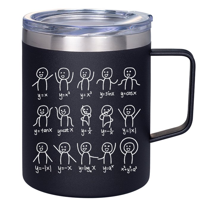 Algebra Dance Funny Graph Figures Math Equation 12oz Stainless Steel Coffee Mug