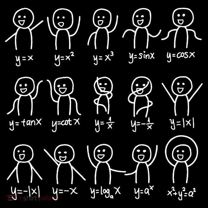 Algebra Dance Funny Graph Figures Math Equation Tall Sweatshirt