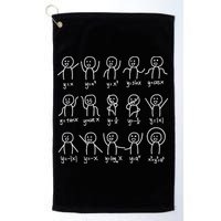 Algebra Dance Funny Graph Figures Math Equation Golf Towel