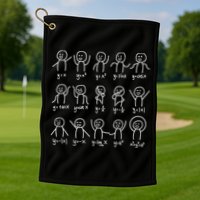 Algebra Dance Funny Graph Figures Math Equation Golf Towel