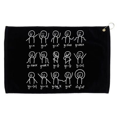 Algebra Dance Funny Graph Figures Math Equation Grommeted Golf Towel