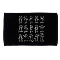 Algebra Dance Funny Graph Figures Math Equation Microfiber Hand Towel