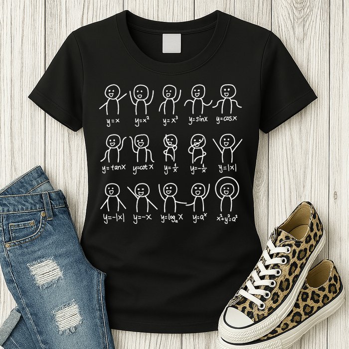 Algebra Dance Funny Graph Figures Math Equation Womens T-Shirt