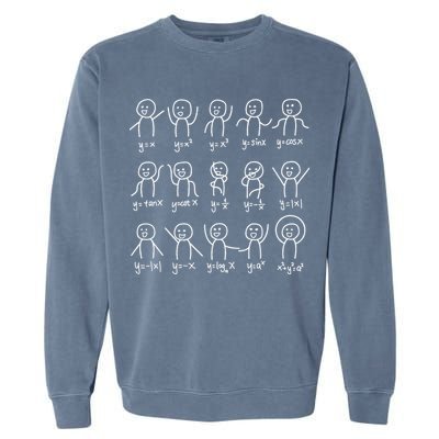 Algebra Dance Funny Graph Figures Math Equation Garment-Dyed Sweatshirt
