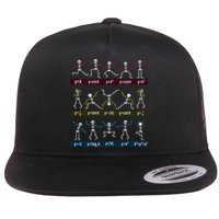 Algebra Dance Funny Function Skeleton Geek Pun Math Equation Flat Bill Trucker Hat