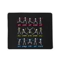 Algebra Dance Funny Function Skeleton Geek Pun Math Equation Mousepad