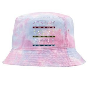 Algebra Dance Funny Function Skeleton Geek Pun Math Equation Tie-Dyed Bucket Hat