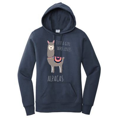 Alpaca Design Funny Just a who loves Alpacas Women's Pullover Hoodie