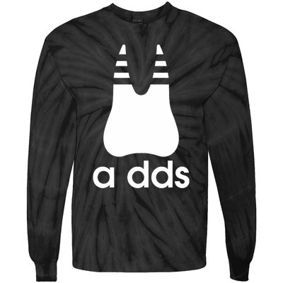 A Dds Funny Dentist Dentistry Dental Medicine Dental Nurse Tie-Dye Long Sleeve Shirt