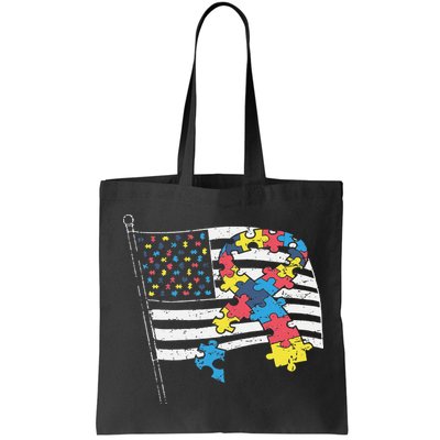 American Distressed Flag Autism Awareness Bag