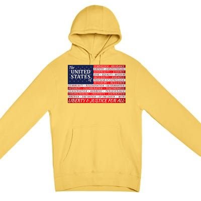 American Dream Flag Premium Pullover Hoodie