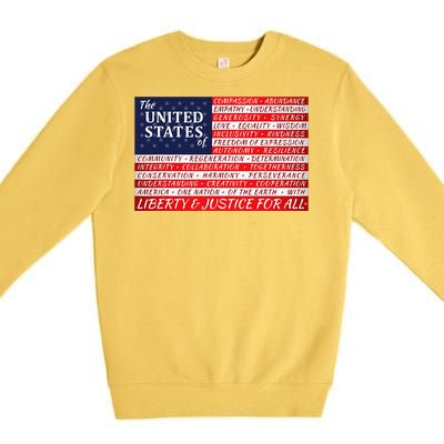 American Dream Flag Premium Crewneck Sweatshirt