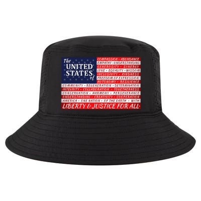 American Dream Flag Cool Comfort Performance Bucket Hat