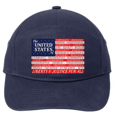 American Dream Flag 7-Panel Snapback Hat