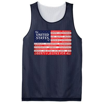 American Dream Flag Mesh Reversible Basketball Jersey Tank