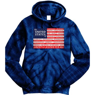 American Dream Flag Tie Dye Hoodie