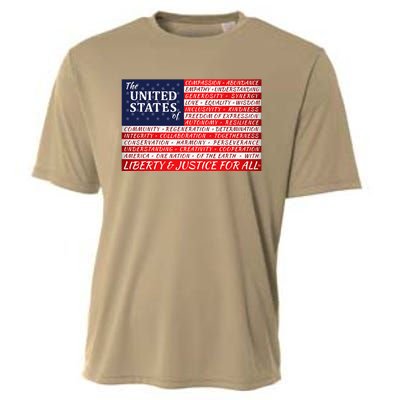 American Dream Flag Cooling Performance Crew T-Shirt