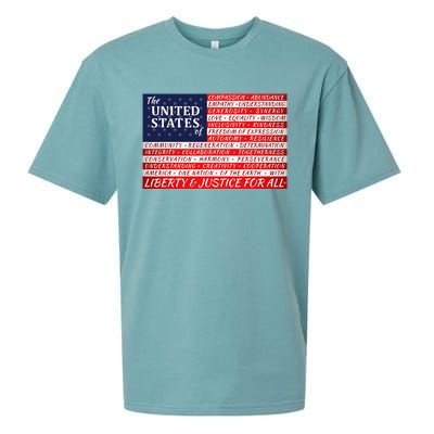 American Dream Flag Sueded Cloud Jersey T-Shirt