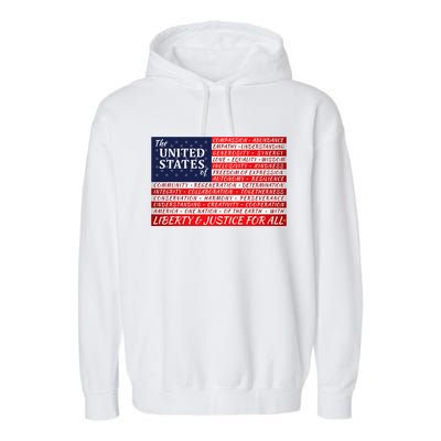 American Dream Flag Garment-Dyed Fleece Hoodie