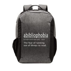 Abibliophobia Definition Funny Reading Cool Gift Vector Backpack