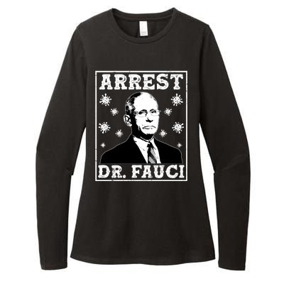 Arrest Dr. Fauci Womens CVC Long Sleeve Shirt