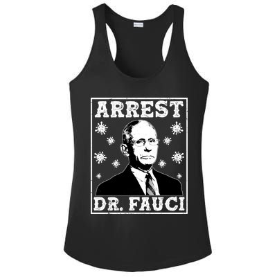 Arrest Dr. Fauci Ladies PosiCharge Competitor Racerback Tank