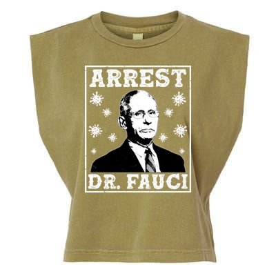 Arrest Dr. Fauci Garment-Dyed Women's Muscle Tee